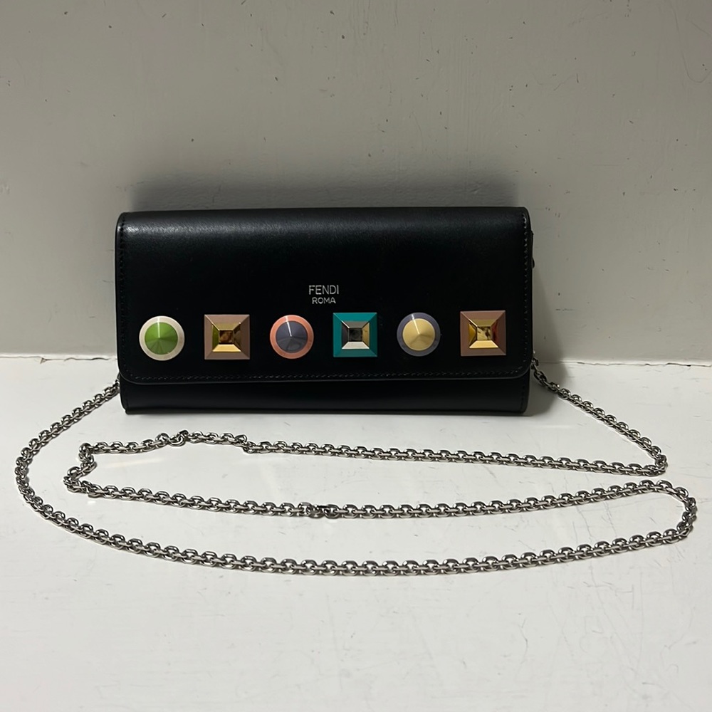 Authentic Fendi Studded Wallet on a Chain
